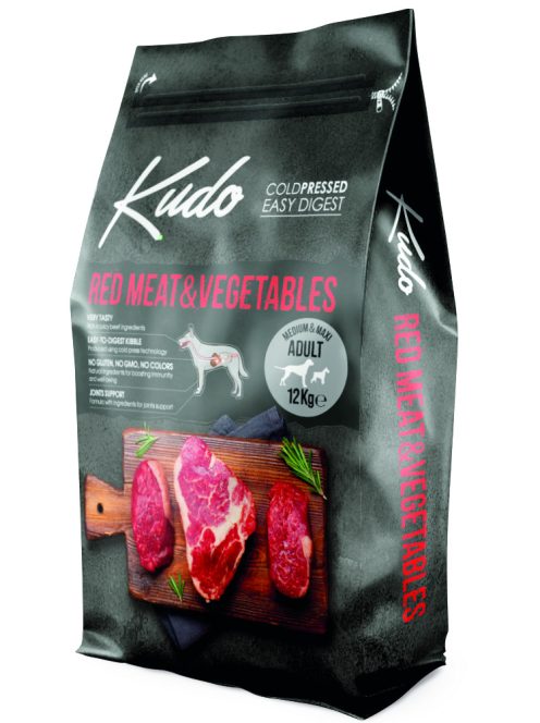Kudo Red Meat & Vegetables Medium and Maxi Adult | 12 + 3 kg