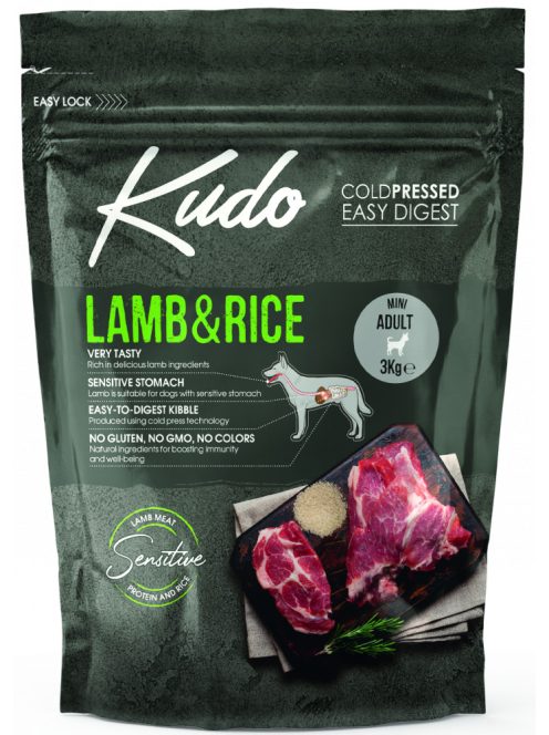 Kudo Lamb & Rice Mini Adult | 3 kg